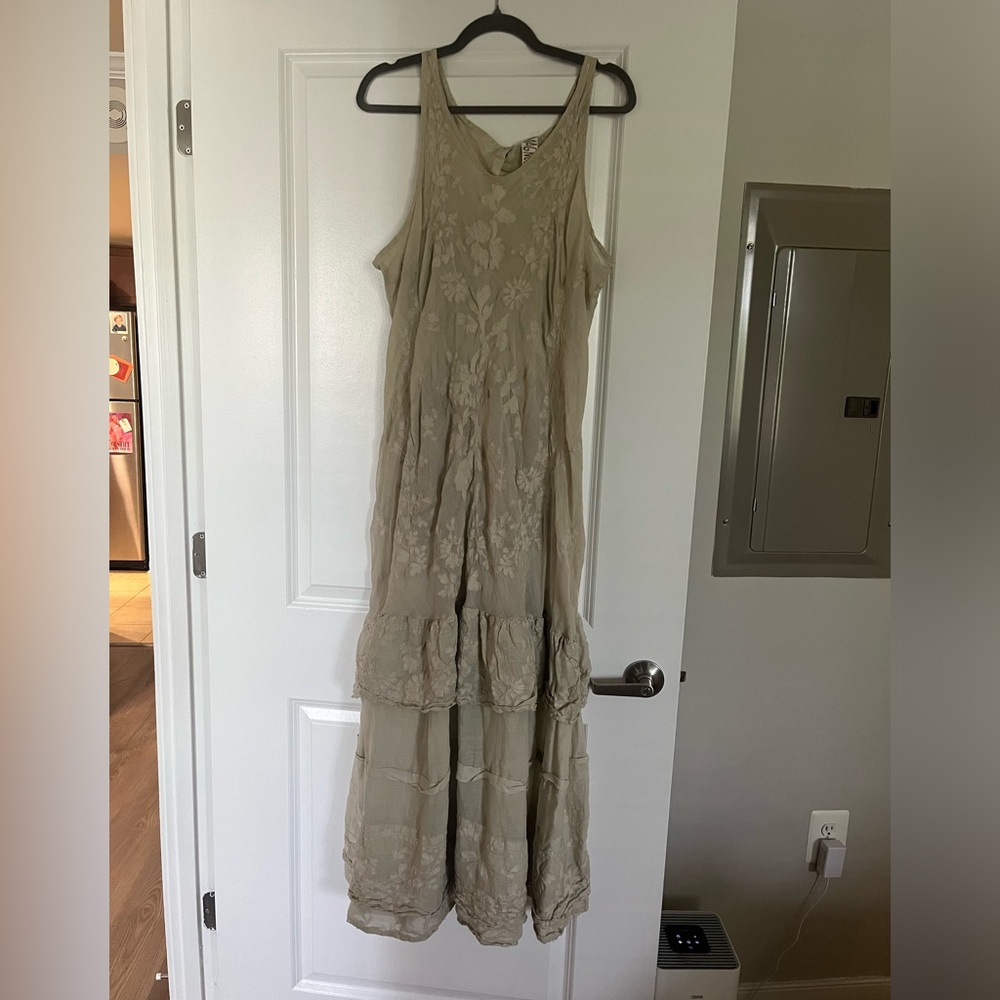 Magnolia Pearl Hand Embroidered Maxi Dress